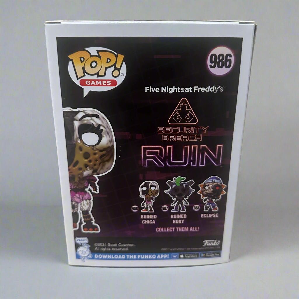 Funko POP! FNAF Five Nights At Freddy’s Ruined Chica Figure #986!