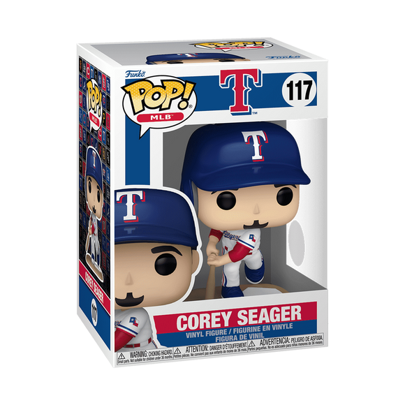 Funko POP! MLB Baseball Texas Rangers Corey Seager Figure #117!