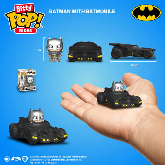 Funko Bitty POP! Rides DC Comics Armored Batman with Batmobile!