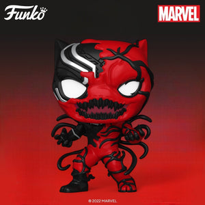 Funko POP! Marvel Absolute Carnage - Carnage Black Panther Figure #1434!