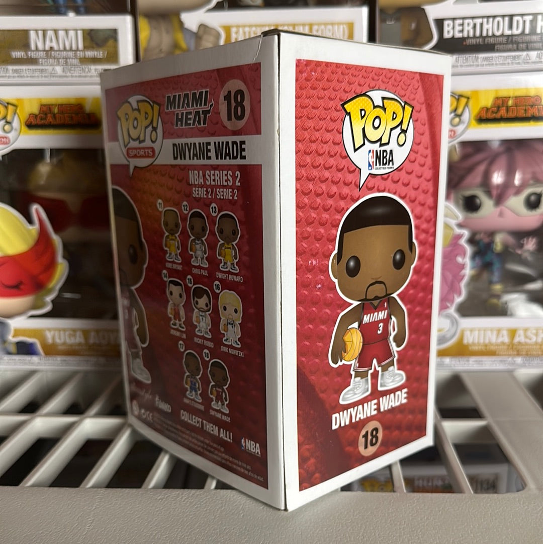 Funko POP! NBA Basketball - Dwayne Wade Miami Heat Vaulted Figure #18!