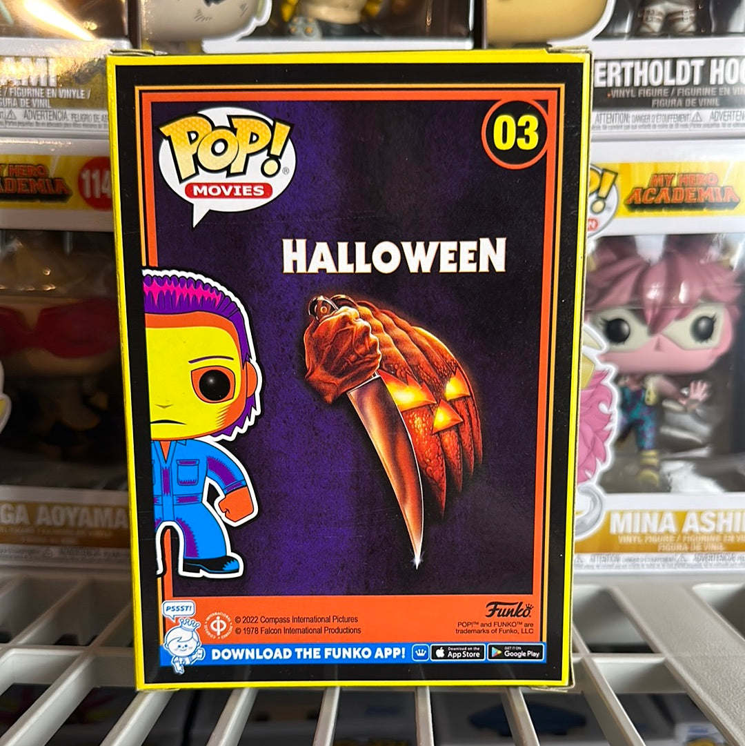Funko Pop! Horror Halloween Blacklight Michael Myers Exclusive #03