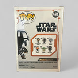 Funko POP! Star Wars Mandalorian With Dark Saber Exclusive Glow Figure #491!