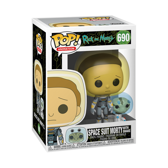 Funko POP! Rick & Morty Space Suit Morty with Snake Figure #690!