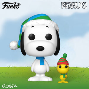 Funko POP! Peanuts Snoopy & Woodstock Christmas Holiday Figure #1628!