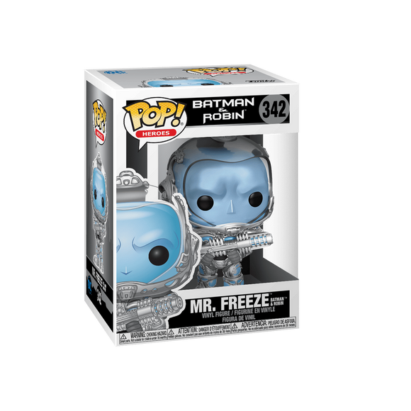 Funko POP! DC Batman & Robin Metallic Mr. Freeze Figure #342!