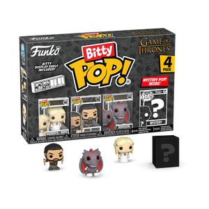 Funko Bitty Pop! Set Game of Thrones Daenerys Bride, Khal Drogo, & Drogon with Mystery Pop!