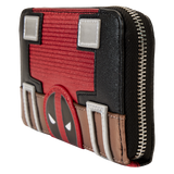 Loungefly Marvel Metallic Deadpool Cosplay Zip Around Wallet