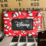 Disney Mickey Mouse Toss Print Red ID Card Holder Wallet