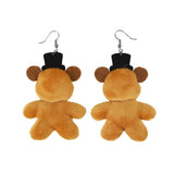 Five Nights at Freddy's FNAF Freddy Fazbear Plush Earrings