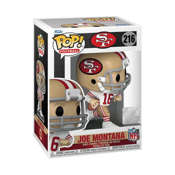 Funko POP! NFL Legends Joe Montana San Francisco 49ers Figure #216!