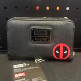 Loungefly Marvel Metallic Deadpool Cosplay Zip Around Wallet