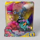 Imaginext Dreamworks Trolls Sparkle & Roll Pack, Poppy Branch & Guy Diamond 6-Piece Figure Set