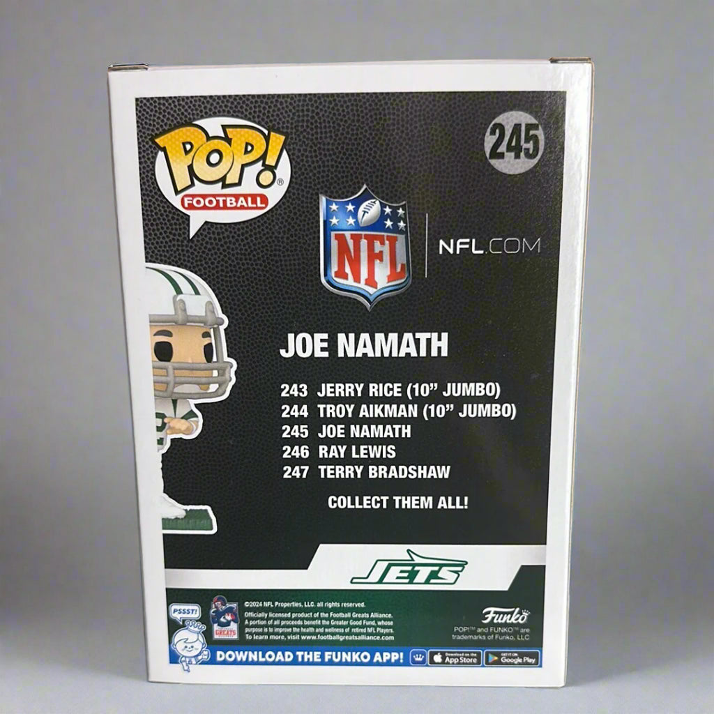 Funko POP! NFL Legends Joe Namath New York Jets Figure #245!