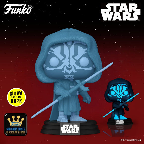 Funko POP! Star Wars Episode I Darth Maul Hologram Glow Exclusive #740!