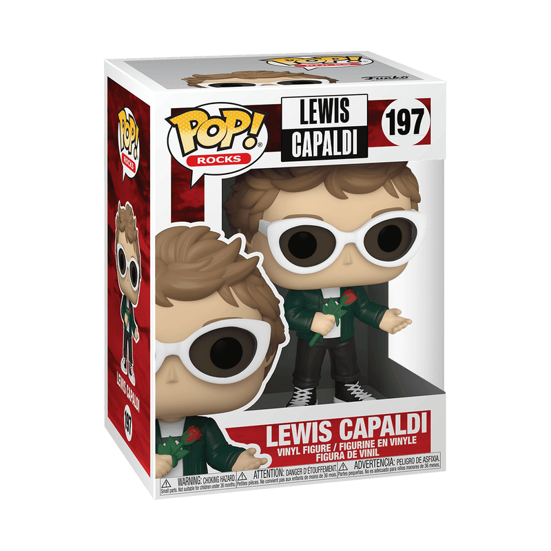Funko Pop! Rocks Music Lewis Capaldi w Rose Figure #197!