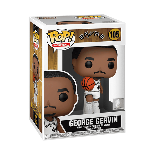 Funko POP! NBA Basketball Legends The Iceman George Gervin Hardwood Classics San Antonio Spurs Figure #105!