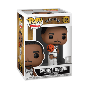 Funko POP! NBA Basketball Legends The Iceman George Gervin Hardwood Classics San Antonio Spurs Figure #105!