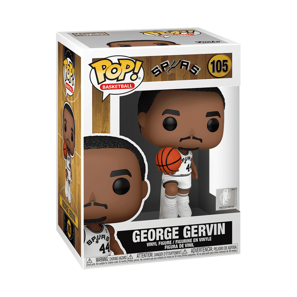 Funko POP! NBA Basketball Legends The Iceman George Gervin Hardwood Classics San Antonio Spurs Figure #105!