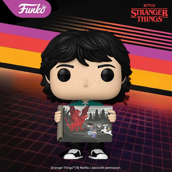 Funko POP! Netflix Stranger Things Mike with Painting Figure #1539!