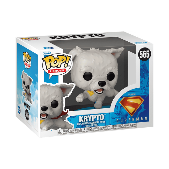 Funko POP! DC Super Heroes Superman Krypto Figure #565!