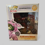 Funko POP! Overwatch D.Va with MEKA 6” Super Sized Carbon Fiber Exclusive Figure #177!