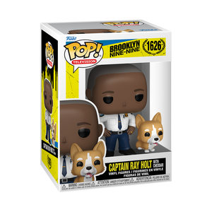 Funko Pop! Brooklyn Nine Nine Captain Ray Holt with Cheddar Figure #1626!