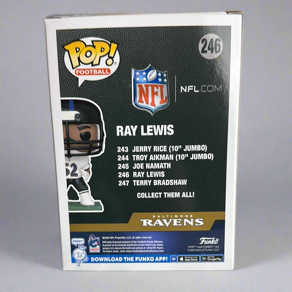 Funko POP! NFL Legends Ray Lewis Baltimore Ravens Figure #246!