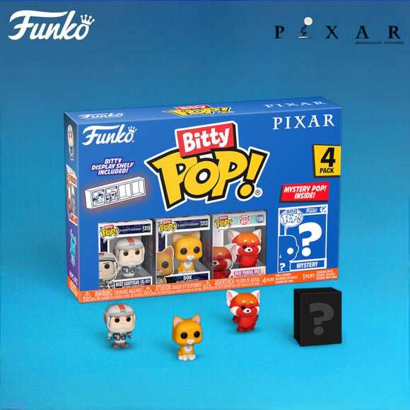 Funko Bitty Pop! Disney Pixar Buzz Lightyear, Sox & Red Panda Mei with Mystery Pop!