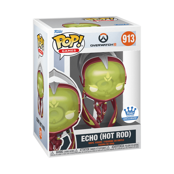 Funko POP! Video Games Overwatch Echo Hot Rod Exclusive #913!