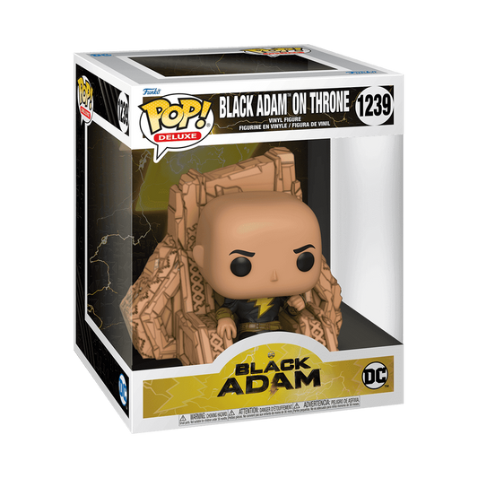 Funko POP! DC Movies Black Adam on Throne Deluxe Figure #1239!