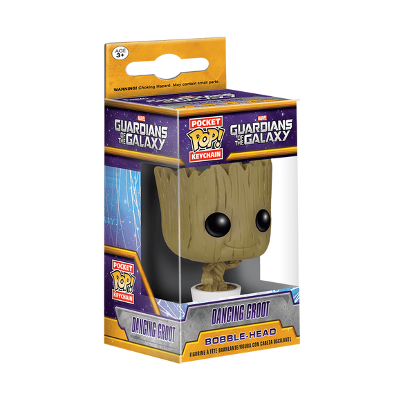 Funko POP! Marvel Guardians of the Galaxy Dancing Baby Groot Keychain!