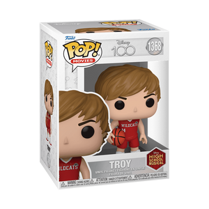 Funko Pop! Disney 100 High School Musical Troy Figure #1368!