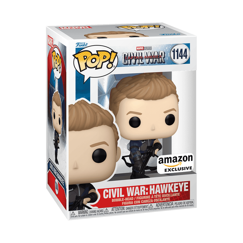 Funko Pop! Marvel Civil War Build a Scene Hawkeye Exclusive Figure #1144!