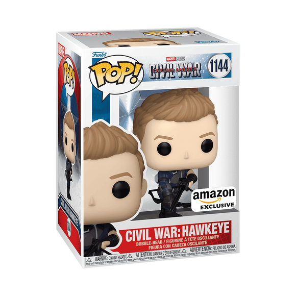 Funko Pop! Marvel Civil War Build a Scene Hawkeye Exclusive Figure #1144!