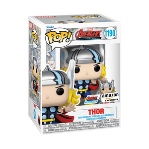 Funko Pop! Marvel Avengers 60th Comic Thor and Pin Exclusive #1190!