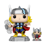 Funko Pop! Marvel Avengers 60th Comic Thor and Pin Exclusive #1190!