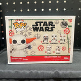 Funko POP! Star Wars Mandalorian Holiday Grogu #748!