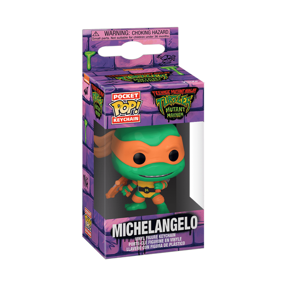 Funko Pocket Pop! TMNT Mutant Mayhem Michelangelo Keychain