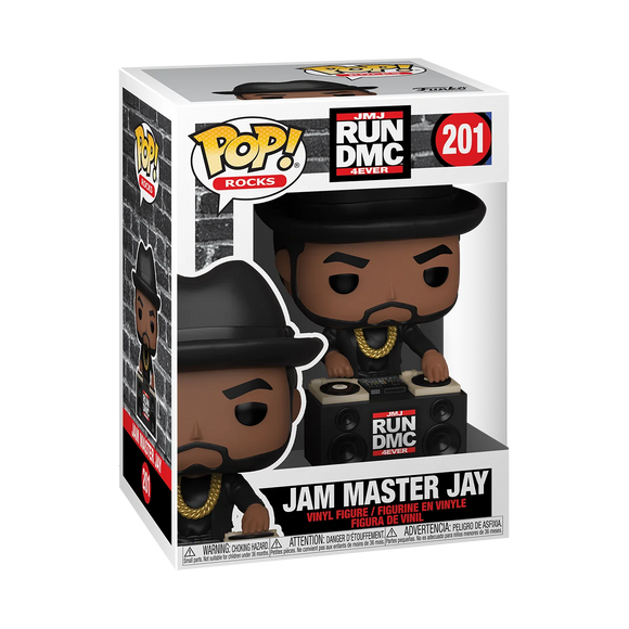 Funko Pop! Rocks: RUN DMC - Jam Master Jay Vinyl Rap Hip Hop Figure #201!