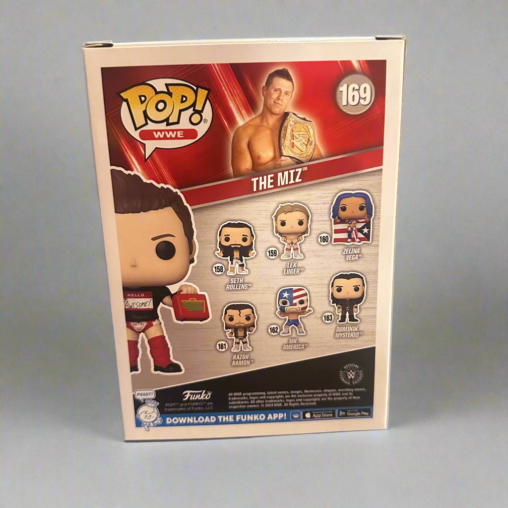Funko Pop! WWE The Miz with Money in the Bank Briefcase Figure #169!