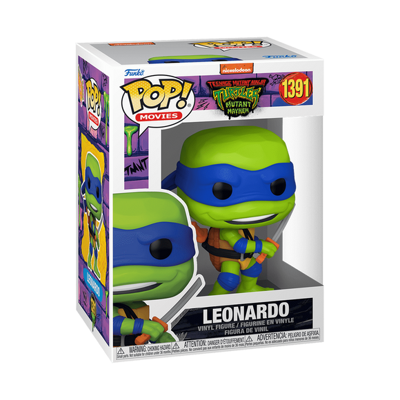 Funko POP! TMNT Mutant Mayhem Leonardo Figure #1391!