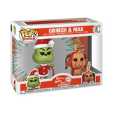 Funko Pop! Dr Seuss How the Grinch Stole Christmas Grinch & Max 2 Pack Figures!