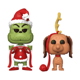 Funko Pop! Dr Seuss How the Grinch Stole Christmas Grinch & Max 2 Pack Figures!