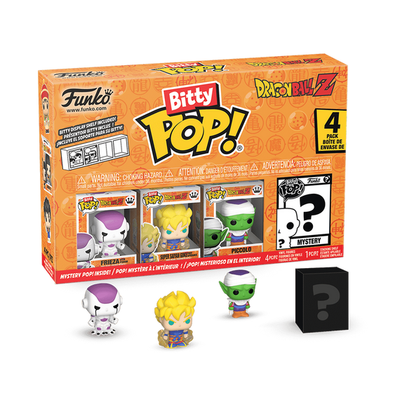 Funko Bitty Pop! Anime Dragon Ball Z Frieza, SS Goku & Piccolo with Mystery Pop!