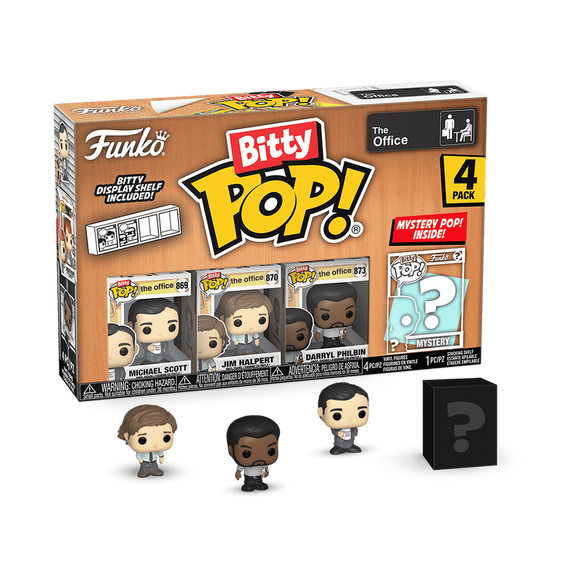 Funko Bitty Pop! The Office Michael Scott, Jim Halpert, Daryl Philbin with Mystery Pop!