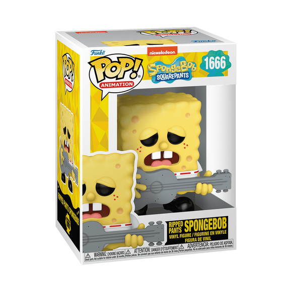 Funko POP! Nickelodeon SpongeBob SquarePants with Ripped Pants #1666!