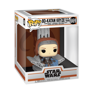 Funko Pop! Deluxe Star Wars Mandalorian Bo-Katan Kryze on the Throne #669!