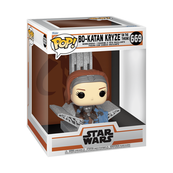 Funko Pop! Deluxe Star Wars Mandalorian Bo-Katan Kryze on the Throne #669!