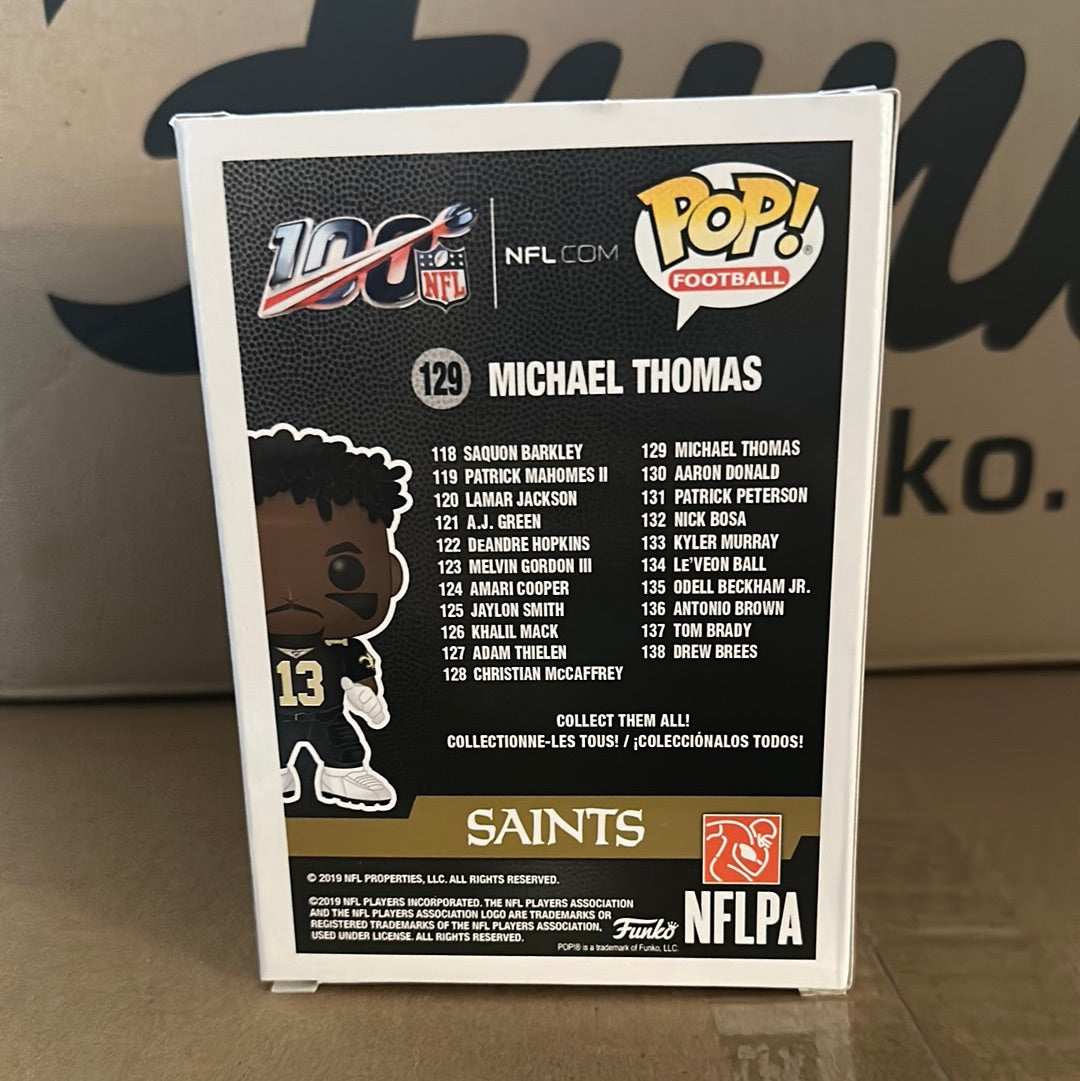 Funko POP! NFL Michael Thomas New Orleans Saints Figure #129!